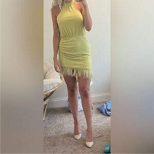 SAYLOR Yellow Mini Dress